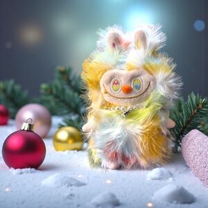 Large Clown like Fantasy character w/ Charm Necklace